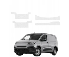 GrizzGlass Bespalvė techninė danga HeavyDuty Clear ant slenksčių su įėjimais, skirta Fiat Doblo Cargo (2018-2026) [4w1] (GRZ22673)