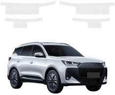 GrizzGlass Bespalvė techninė danga HeavyDuty Clear ant slenksčių, skirtų Chery Tiggo 7 (2025-2026) [4w1] (GRZ20741)