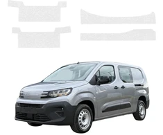 GrizzGlass Bespalvė techninė danga HeavyDuty Clear slenksčiams su įdubimais, skirtiems Peugeot Partner (2018-2026) [4w1] (GRZ22669)