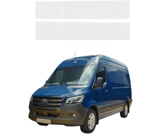 GrizzGlass Bespalvė techninė danga HeavyDuty Clear priekinėms slenksčiams skirti Mercedes-Benz Sprinter (2018-2026) [2w1] (GRZ22009)