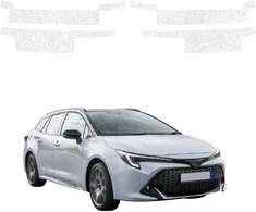 GrizzGlass Bespalvė techninė danga HeavyDuty Clear ant slenksčių, skirta Toyota Corolla Kombi (2019-2022) [4w1] (GRZ21152)