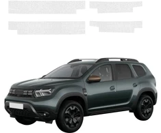 GrizzGlass bespalvė techninė HeavyDuty Clear danga slenksčiams, skirta Dacia Duster (2024-2026) [4in1] (GRZ20841)