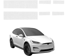 GrizzGlass bespalvė techninė danga HeavyDuty Clear slenksčiams, skirtiems Tesla Model X (2021-2026) [6w1] (GRZ21096)