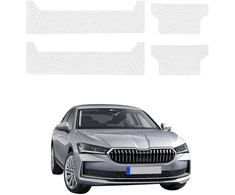 GrizzGlass bespalvė techninė danga HeavyDuty Clear slenkščiams, skirta Skoda Superb 4 Liftback (2024-2026) [4w1] (GRZ21104)