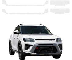 GrizzGlass Bespalvė techninė danga HeavyDuty Clear slenksčiams, skirti SsangYong Tivoli (2023-2026) [4w1] (GRZ20931)