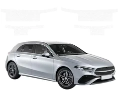 GrizzGlass Bespalvė techninė danga HeavyDuty Clear ant slenksčių, skirta Mercedes A Klasė W177 (2018-2026) [4w1] (GRZ21011)