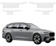GrizzGlass Bespalvė techninė danga HeavyDuty Clear slenkščiams skirtiems Volvo V90 (2021-2026) [4w1] (GRZ21270)