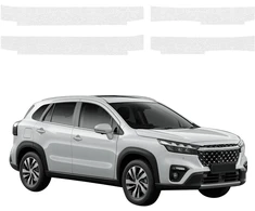 GrizzGlass Bespalvė techninė danga HeavyDuty Clear ant slenksčių, skirta Suzuki S-Cross (2021-2026) [4w1] (GRZ21154)
