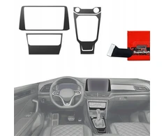 GrizzGlass Plevele vidaus GrizzGlass PianoSkin Matte, skirta Volkswagen T-Roc R-Line (2025) [4w1]
