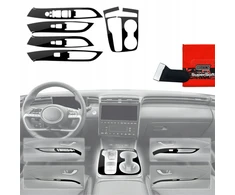 GrizzGlass Plėvelė vidui GrizzGlass PianoSkin Glossy, skirta Hyundai Tucson N-Line (2021-2024) [5w1]