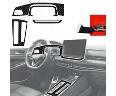 GrizzGlass Plėvelė vidaus apdailai GrizzGlass PianoSkin Carbon Matte, skirta Volkswagen Golf 8 (2024-2026) [4w1]
