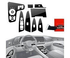 GrizzGlass plėvelė vidaus apdailai PianoSkin Juodas Glossy, skirta Kia Sportage 5 (2021-2024) [12w1] (GRZ19831)