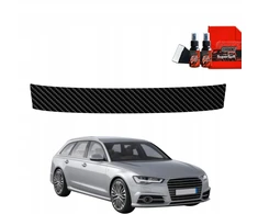 GrizzGlass Karboninė plėvelė bagažinės slenksčiui BodyShield, skirta Audi A6 C7 Avant Facelifting (2014-2018)