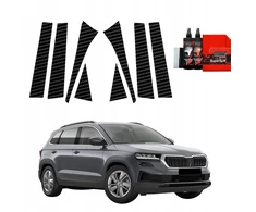 GrizzGlass Anglies plėvelė ant statramsčių BodyShield, skirta Skoda Karoq (2022-2025) [8w1]