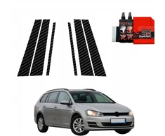 GrizzGlass Karboninė plėvelė stulpams BodyShield Volkswagen Golf 7 Variant (2013-2020) [6w1]