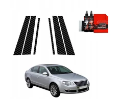 GrizzGlass Karboninė plėvelė stulpams BodyShield skirtas Volkswagen Passat B6 Sedan (2005-2010) [6w1]