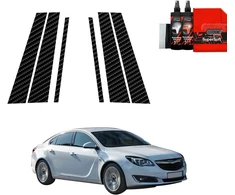 GrizzGlass Carbon plėvelė stulpams GrizzGlass BodyShield, skirta Opel Insignia A Sedan Facelifting (2013-2017) [6w1]