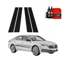 GrizzGlass Karboninė plėvelė ant statramsčių BodyShield, skirta Skoda Octavia 4 Hatchback (2019-2024) [4w1]