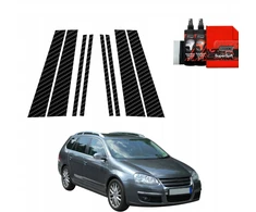 GrizzGlass Karboninė plėvelė ant statramsčių BodyShield skirtas Volkswagen Golf 5 Variant (2003-2009) [8w1]