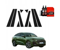 GrizzGlass Karboninė plėvelė ant statramsčių BodyShield, skirta Audi Q5 Sportback (2025) [10w1]