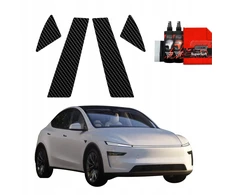 GrizzGlass Karboninė plėvelė statramsčiams GrizzGlass BodyShield, skirta Tesla Model Y Juniper (2024-2025) [4w1]
