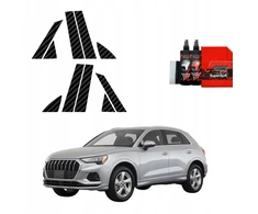 GrizzGlass Karboninė plėvelė ant statramsčių BodyShield, skirta Audi Q3 Sportback (2018-2025) [10w1]