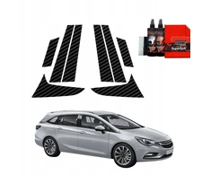 GrizzGlass Karboninė plėvelė stovams GrizzGlass BodyShield, skirta Opel Astra J Kombi 5D (2012-2015) [8w1]