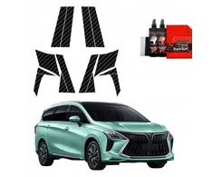 GrizzGlass Karboninė plėvelė ant stulpelių BodyShield, skirta Forthing U-tour (2024-2025) [14w1]