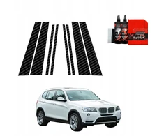 GrizzGlass Karboninė plėvelė stulpams BodyShield, skirta BMW X3 F25 (2010-2014) [8w1]