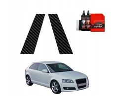GrizzGlass Karboninė plėvelė stulpams GrizzGlass BodyShield, skirta Audi A3 8P Hatchback 3D (2003-2008) [2w1]