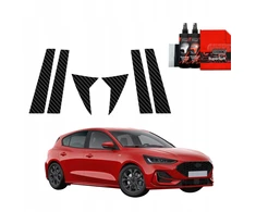GrizzGlass Anglies plėvelė ant stulpelių BodyShield, skirta Ford Focus ST-Line X Hatchback Facelift (2021-2025) [6w1]