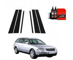 GrizzGlass Karboninė plėvelė ant statramsčių BodyShield, skirta Volkswagen Passat B5 Variant Facelifting (2000-2005) [6w1]