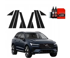 GrizzGlass Karboninė plėvelė ant statramsčių GrizzGlass BodyShield, skirta Volvo XC60 2 (2022-2025) [10w1]
