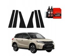 GrizzGlass Karboninė plėvelė ant stulpelių BodyShield, skirta Suzuki Vitara Facelift (2024-2025) [6w1]