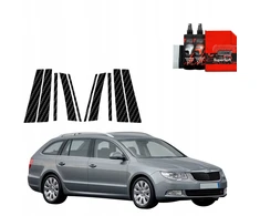 GrizzGlass Karboninė plėvelė ant statramsčių GrizzGlass BodyShield skirtа Skoda Superb 2 Kombi (2009-2013) [10w1]