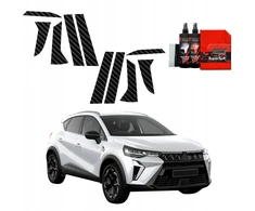 GrizzGlass Anglies plėvelė ant stulpelių BodyShield, skirta Mitsubishi ASX Facelift (2024-2025) [10w1]
