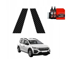 GrizzGlass Karboninė plėvelė ant statramsčių GrizzGlass BodyShield, skirta Dacia Jogger (2022-2025) [2w1]