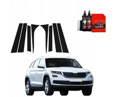 GrizzGlass Karboninė plėvelė ant statramsčių GrizzGlass BodyShield, skirta Skoda Kodiaq (2016-2023) [8w1]