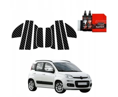 GrizzGlass Karboninė plėvelė ant stulpelių BodyShield skirtas Fiat Panda 3 Hatchback 5D (2011-2016) [10w1]