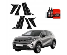 GrizzGlass Karboninė plėvelė ant statramsčių BodyShield, skirta Renault Symbioz (2024-2025) [12w1]