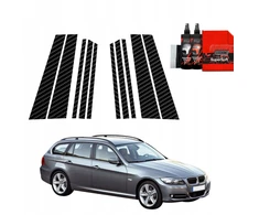 GrizzGlass Karbono plėvelė stovams GrizzGlass BodyShield BMW 3 E91 Kombi LCI (2008-2012) [10w1]
