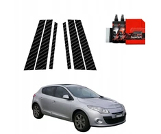 GrizzGlass Karboninė plėvelė ant statramsčių BodyShield, skirta Renault Megane 3 Kombi 5D (2008-2012) [6w1]
