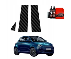GrizzGlass Carbon plėvelė statramsčiams GrizzGlass BodyShield, skirta Fiat 500 (2016-2025) [3w1]