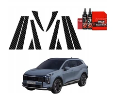 GrizzGlass Karboninė plėvelė ant statramsčių BodyShield, skirta Kia Sportage 5 (2025-2026) [10w1]