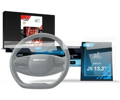 GrizzGlass keraminė plėvelė CarDisplay Protection skirtas Jaecoo J5 13,2'' (2025-2026) [2w1] (GRZ19305)