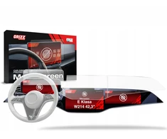 GrizzGlass Matinė plėvelė GrizzGlass CarDisplay Protection, skirta Mercedes E Klasė W214 Superscreen (2023-2025) [3w1]