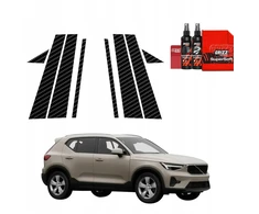 GrizzGlass Plėvelė ant statramsčių BodyShield Carbon, skirta Volvo XC40 (2022-2026) [8w1]