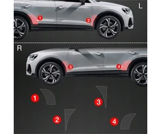 GrizzGlass Apsauginė plėvelė ant ratų arkų GrizzGlass BodyShield Audi Q3 Sportback (2018-2025) [4w1]