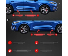 GrizzGlass Apsauginė plėvelė ant slenksčių GrizzGlass BodyShield skirtas Ford Kuga ST-Line X Facelift (2024-2025) [4w1]