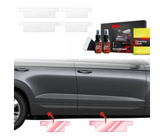 GrizzGlass Apsauginė plėvelė ant slenksčių GrizzGlass BodyShield, skirta Skoda Karoq (2022-2025) [4w1]